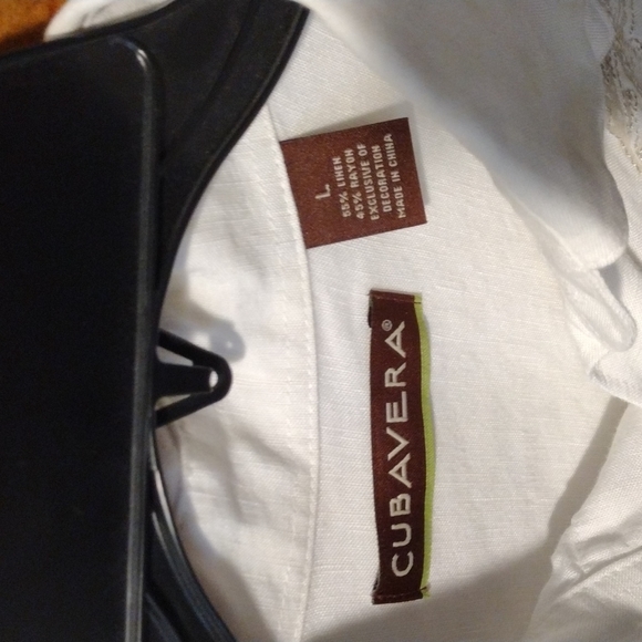 Cubavera Linen/Rayen Men's Shirt - Picture 2 of 3